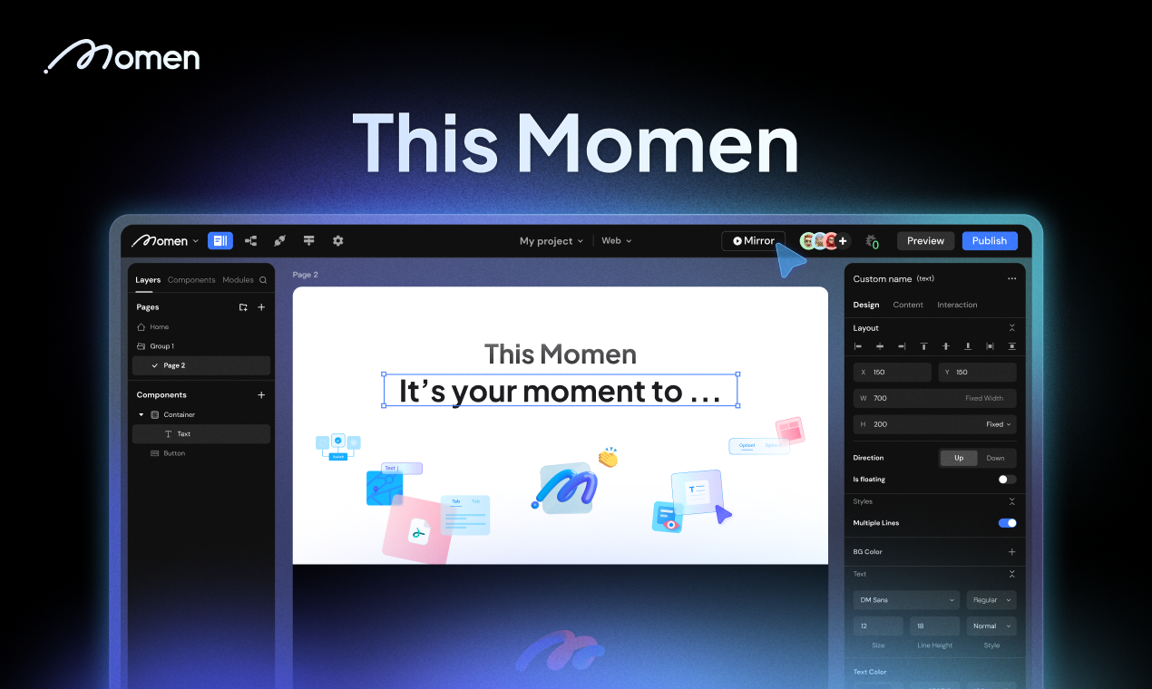 Momen_AI_WEb_Builder