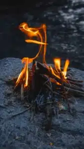 خلفية موبيل طبيعة شعلة نار